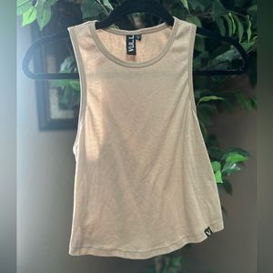 Vull Sports Tank in Tan Beige Size Small